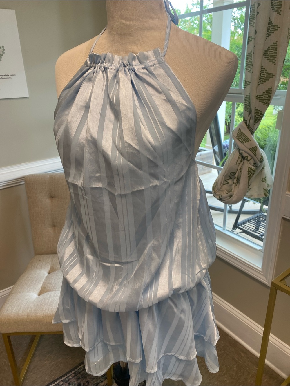 Peppermayo Baby Blue Parade Halter Mini Dress - Picture 3 of 8